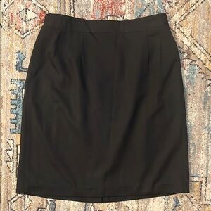 Vintage Radcliffe Black Pencil Skirt Lined Size 16